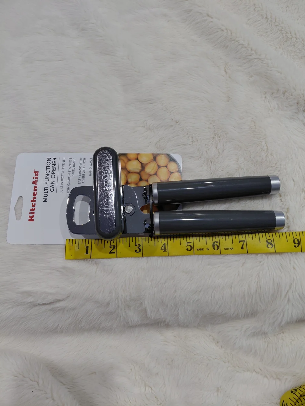NWT KitchenAid Multi-Function Can Opener - Gray